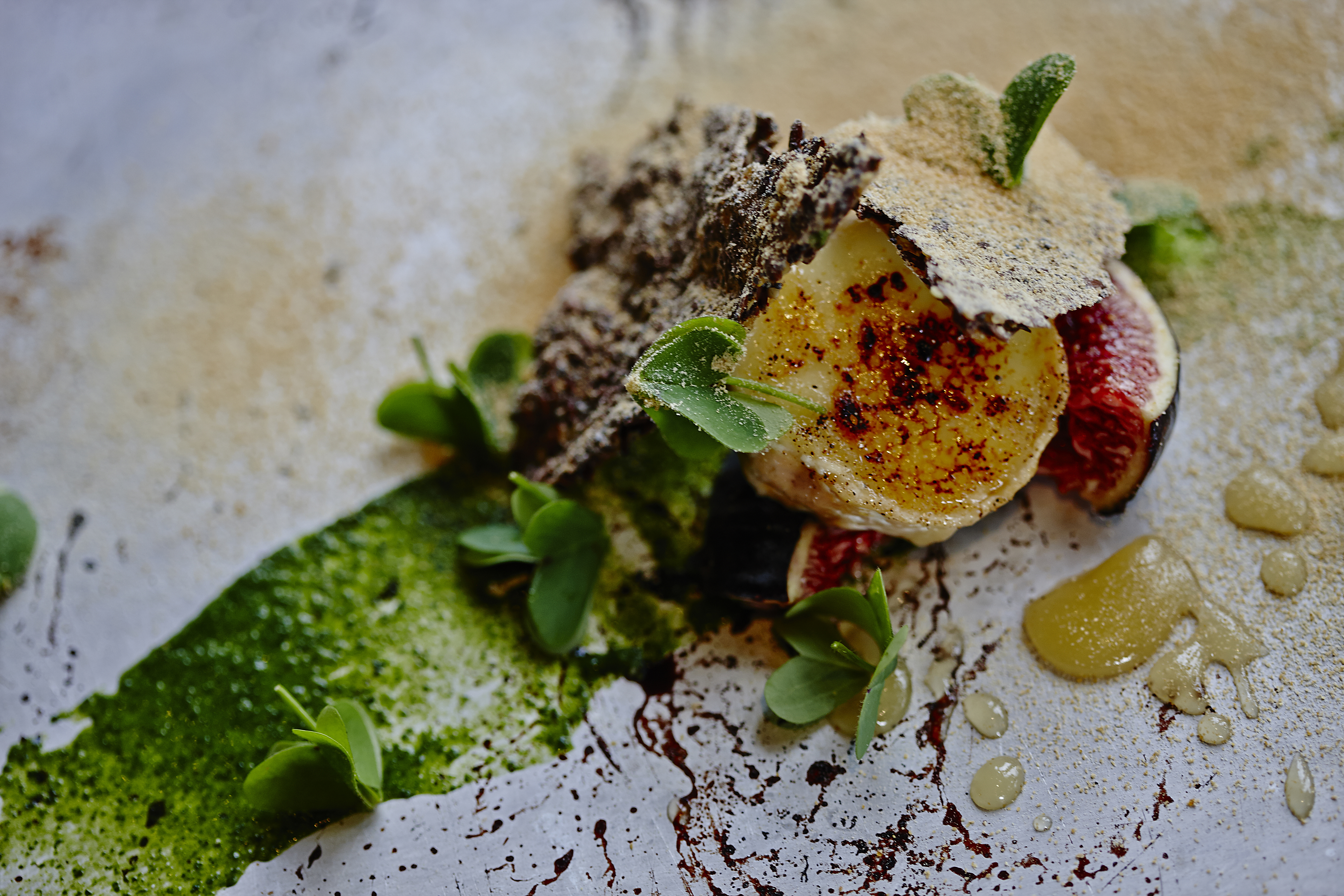 Pepe Charlot bouche affinee, fermented turnip, linseed cracker, smoked honey.jpg