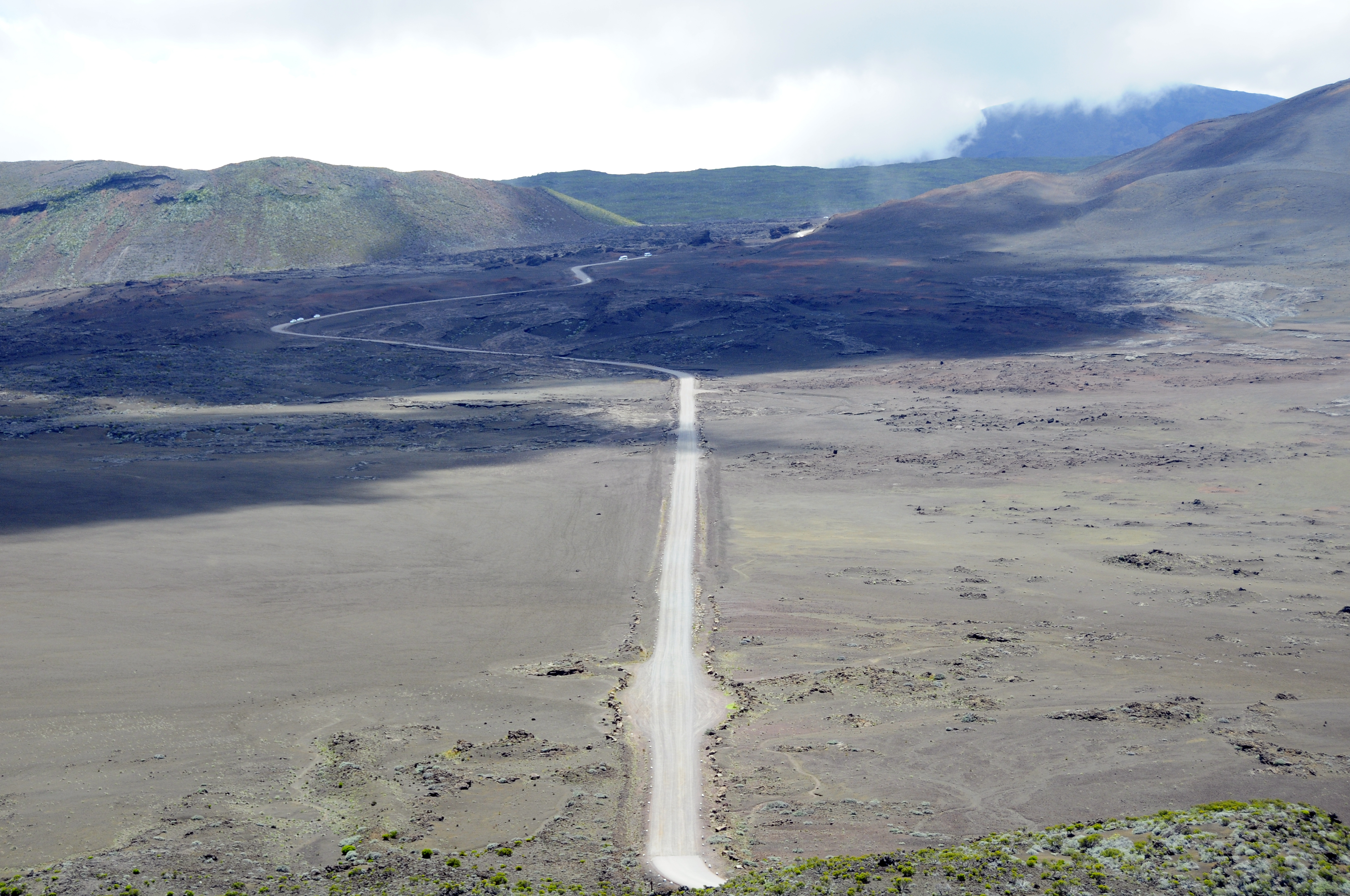 Lunar landscape en route to Piton de la Fournaise